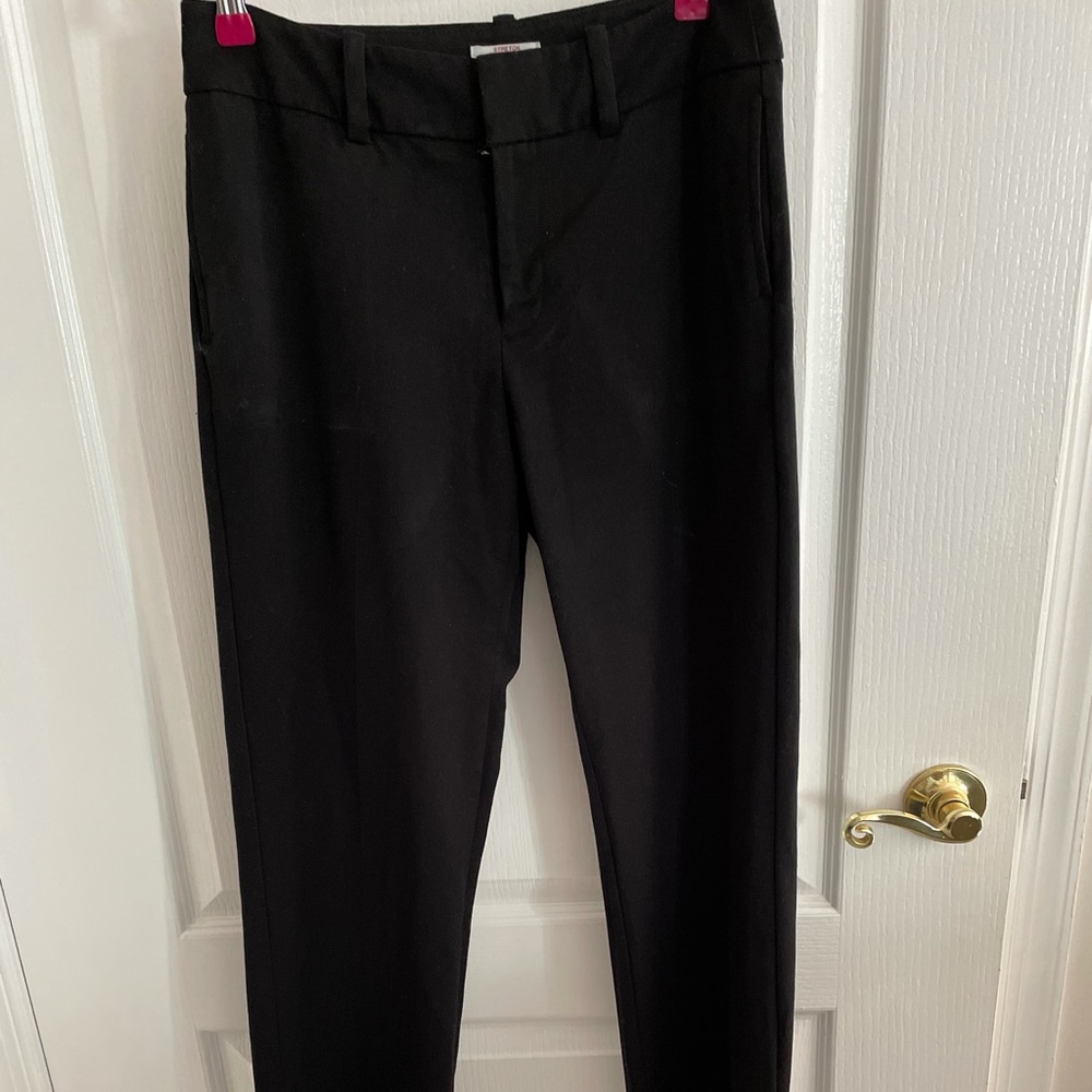 Black straight legged pant